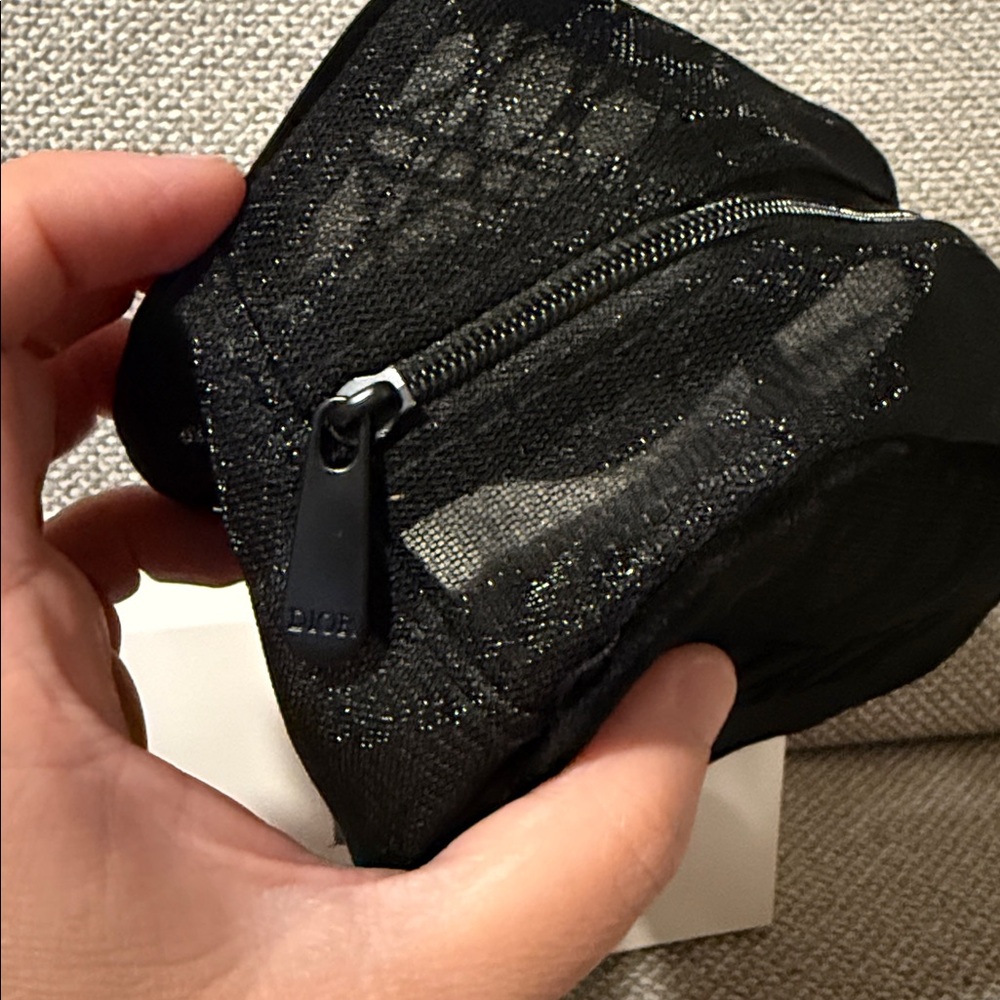 Dior Beauty Black Mesh Tote with Pouch NEW - Picture 8 of 8